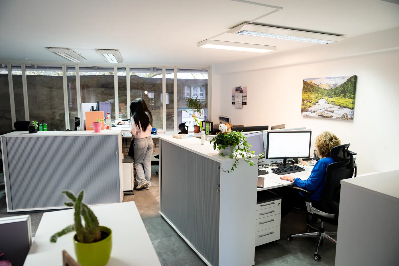 Arbeitsplätze im Büro der Anselstetter Steuerberatung in Neustadt a. d. Aisch